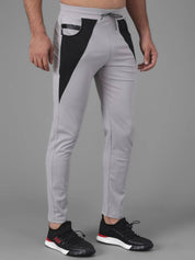 KOTTY  Men Colorblack Grey Track Pants