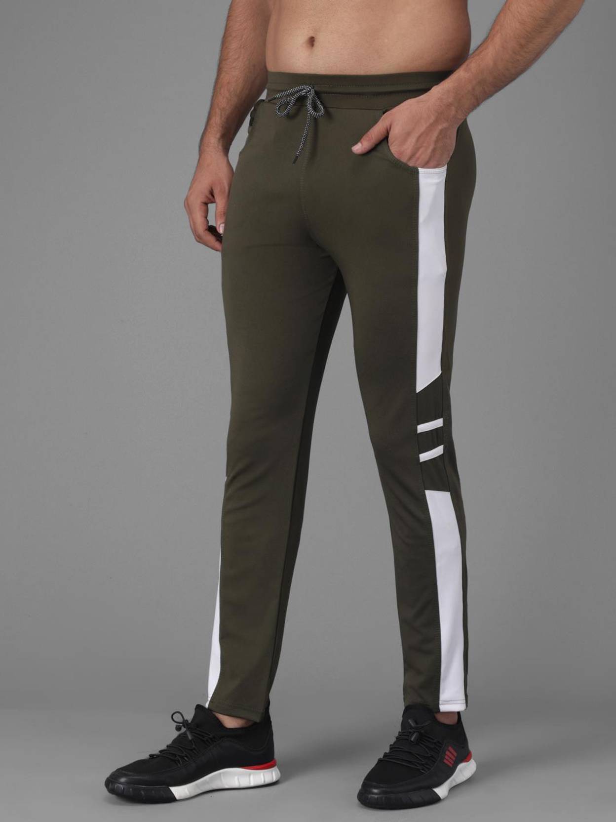 KOTTY  Men Colorblock Multicolor Track Pants