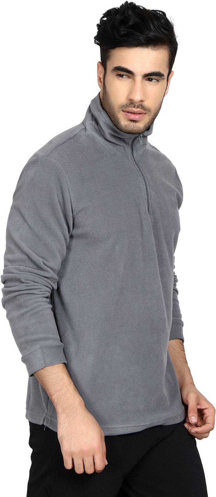 KOTTY Men Full Sleeve Solid Sweatshirt