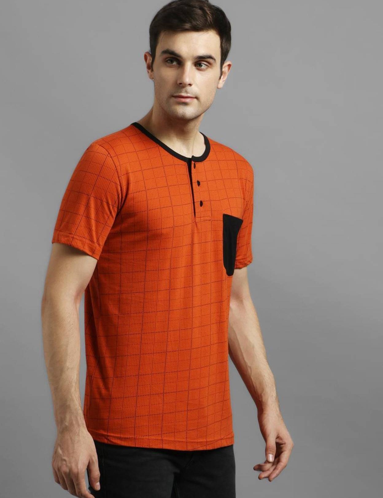 MenPrintedRoundNeckCottonBlendOrangeT-Shirt-2_jpg.jpg