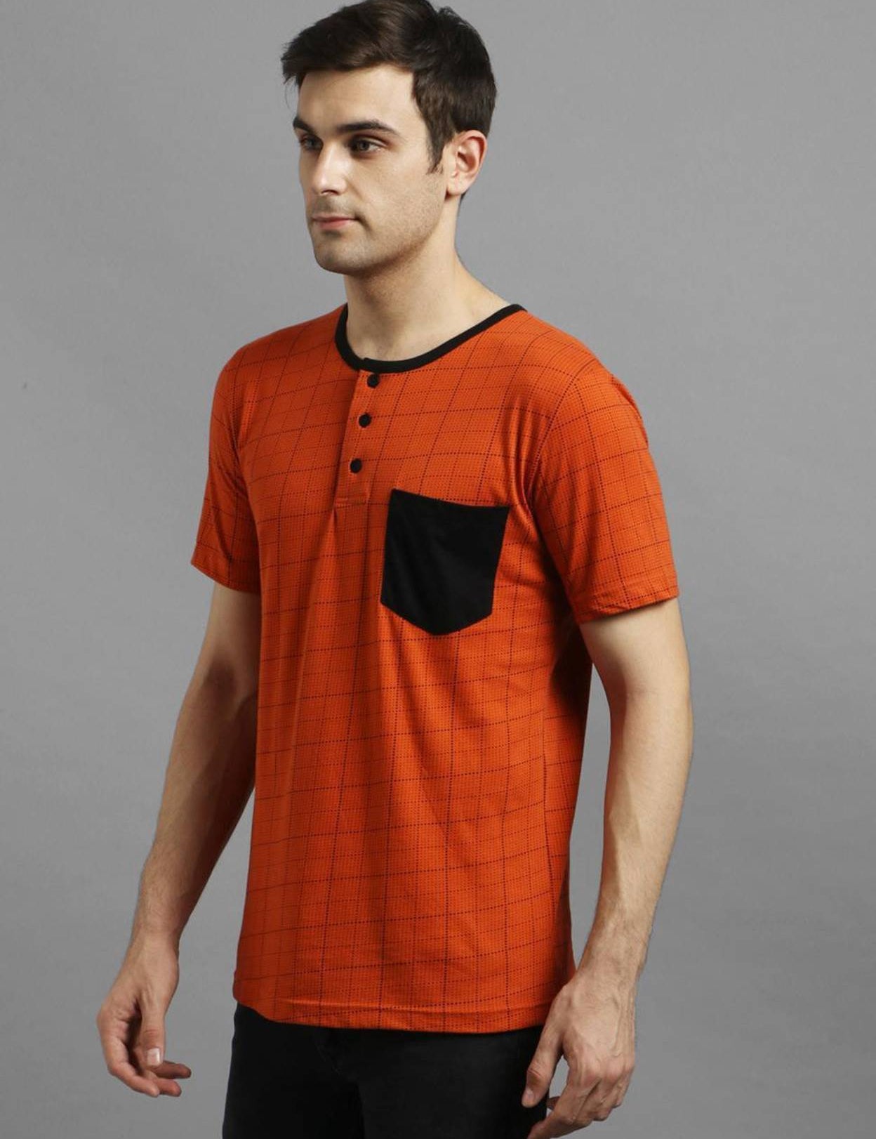 MenPrintedRoundNeckCottonBlendOrangeT-Shirt-3_jpg.jpg