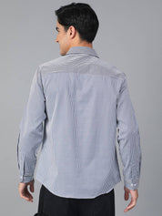 KOTTY  Men Regular Fit Checkered Spread Collar Casual Shirt