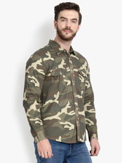 KOTTY  Men Regular Fit Solid Button Down Collar Casual Shirt