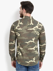 KOTTY  Men Regular Fit Solid Button Down Collar Casual Shirt