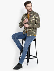 KOTTY  Men Regular Fit Solid Button Down Collar Casual Shirt