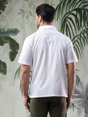 KOTTY  Men Regular Fit Solid Spread Collar Casual Shirt