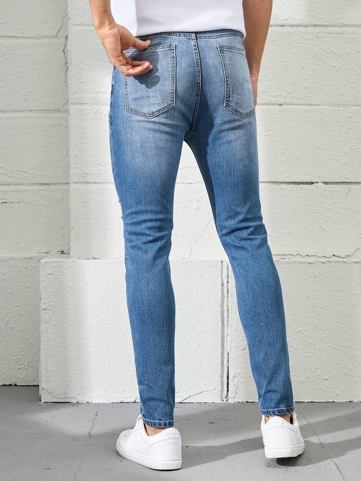 KOTTY Men Regular High Rise Blue Jeans