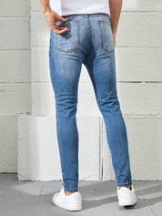 KOTTY Men Regular High Rise Blue Jeans