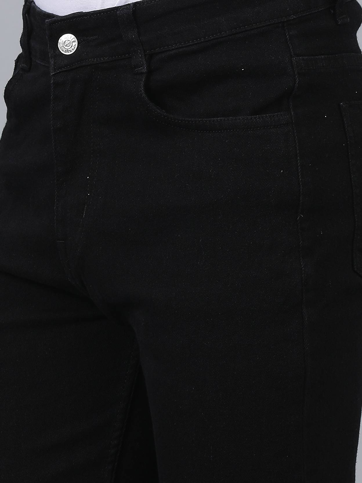KOTTY Men Regular Low Rise Black Jeans