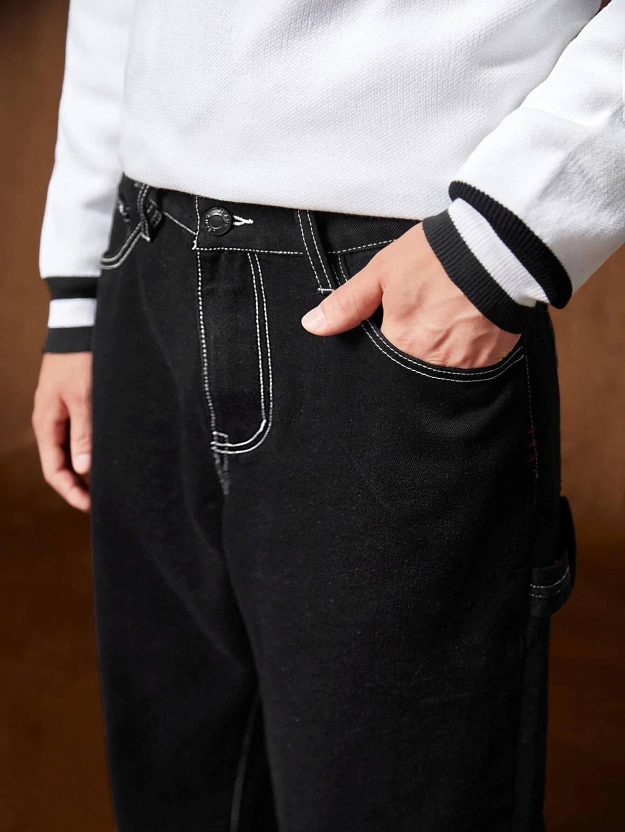 KOTTY Men Regular Low Rise Black Jeans