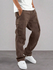 KOTTY  Men Relaxed Brown Viscose Rayon Trousers