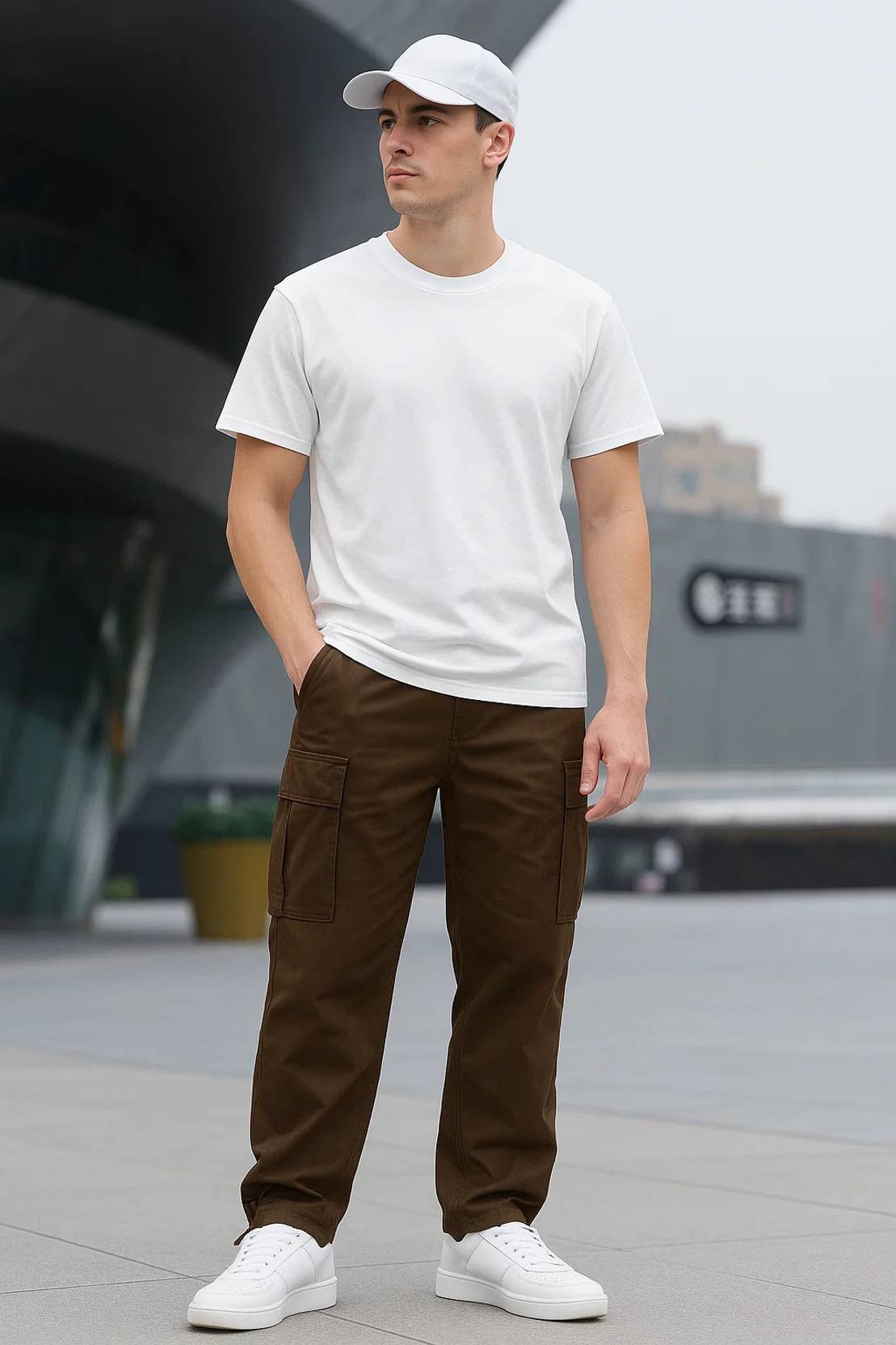 KOTTY  Men Relaxed Brown Viscose Rayon Trousers