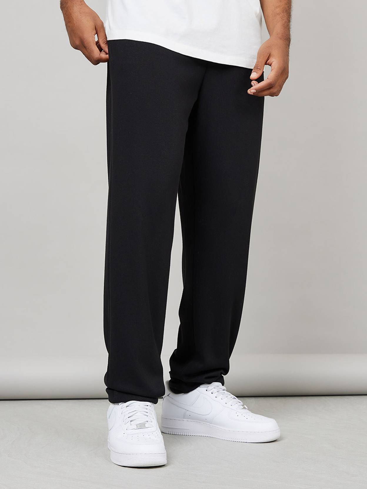 KOTTY  Men Solid Black Track Pants