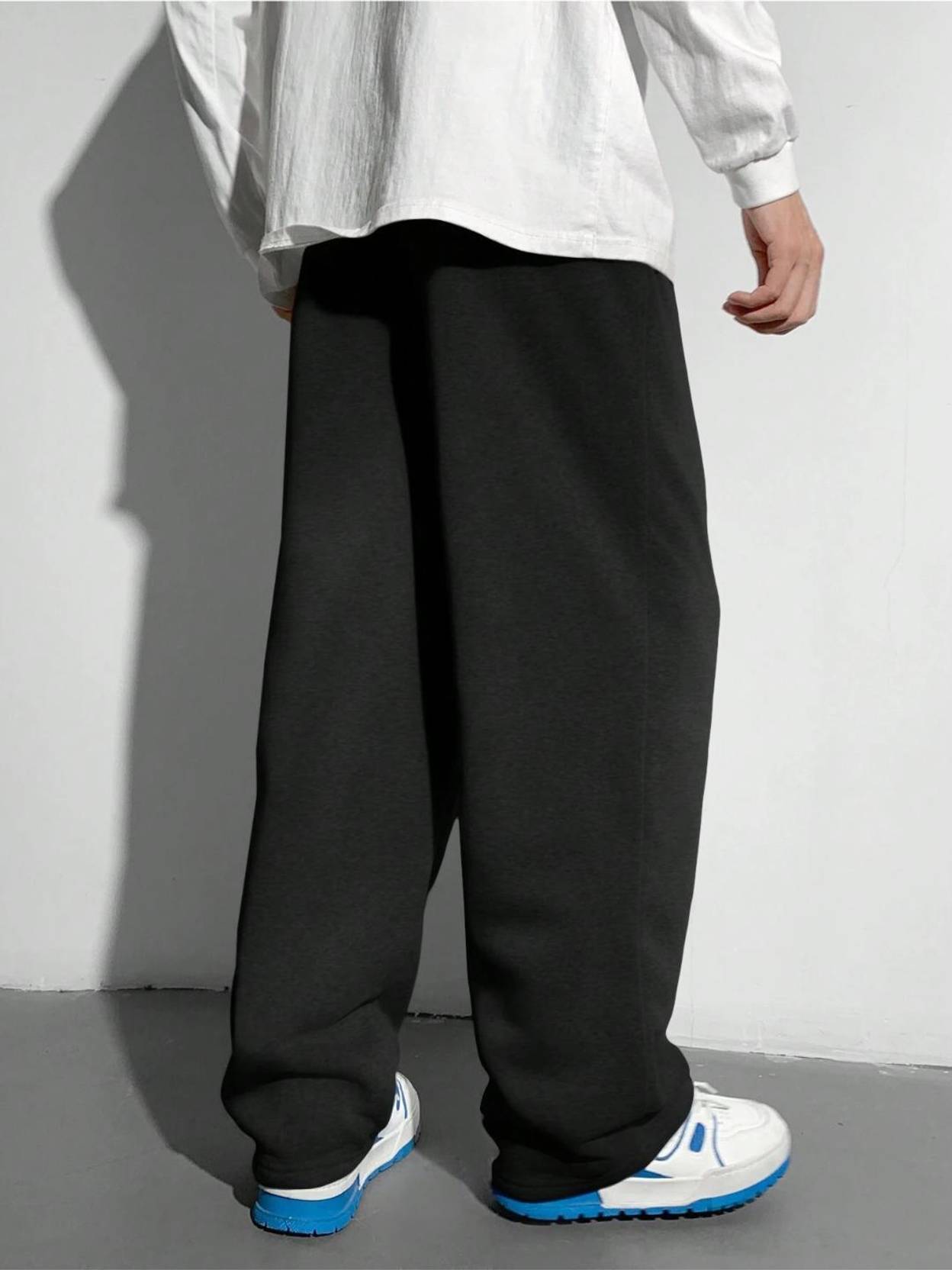 KOTTY  Men Solid Black Track Pants