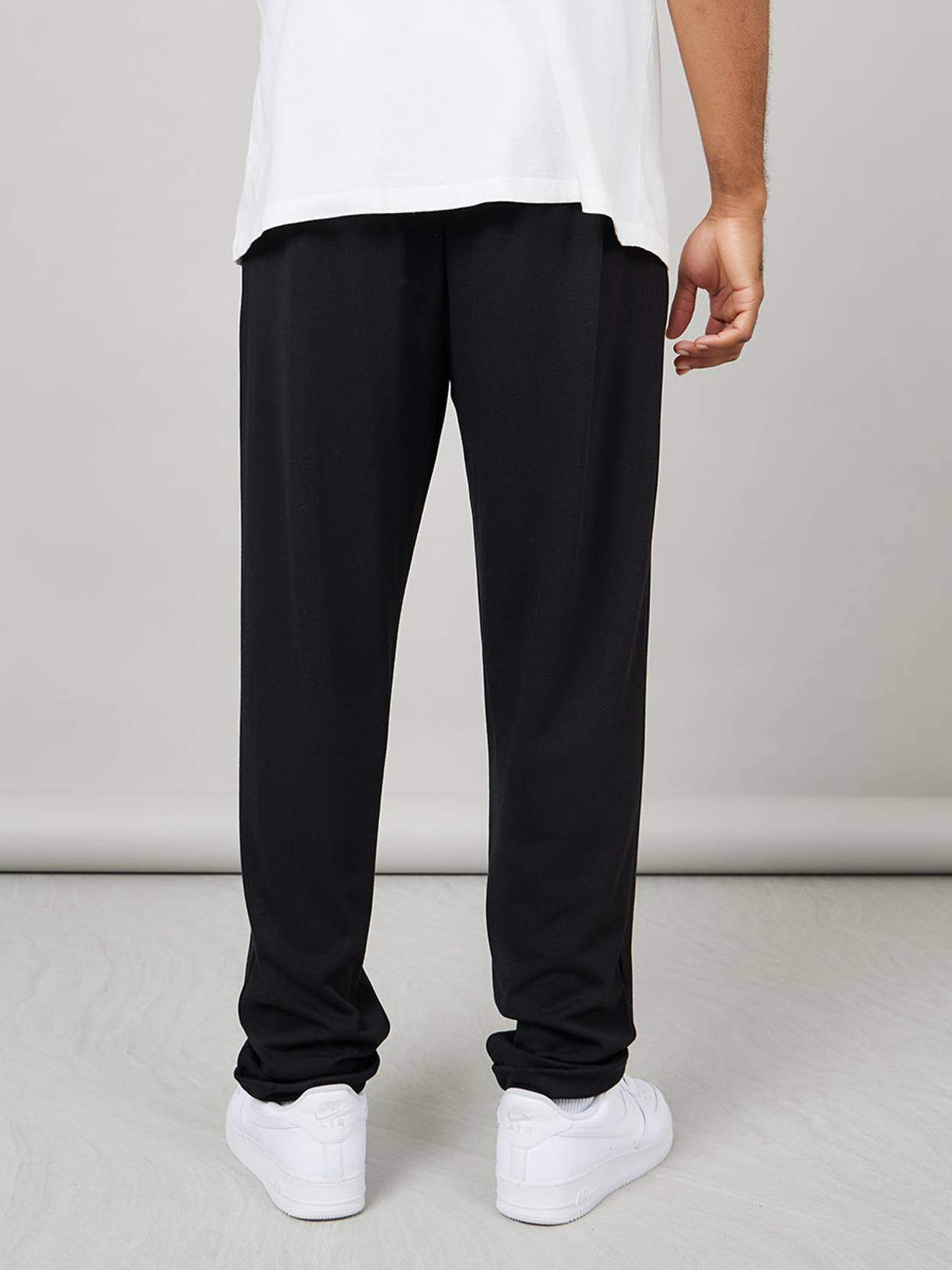 KOTTY  Men Solid Black Track Pants