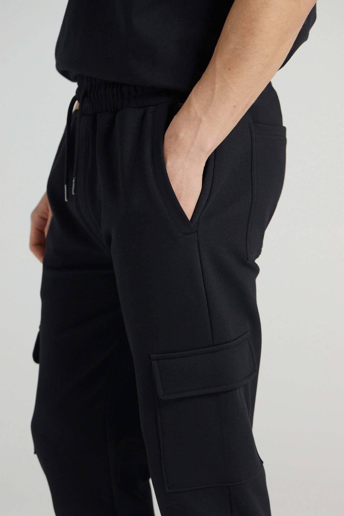 KOTTY  Men Solid Black Track Pants