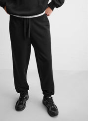 KOTTY  Men Solid Black Track Pants