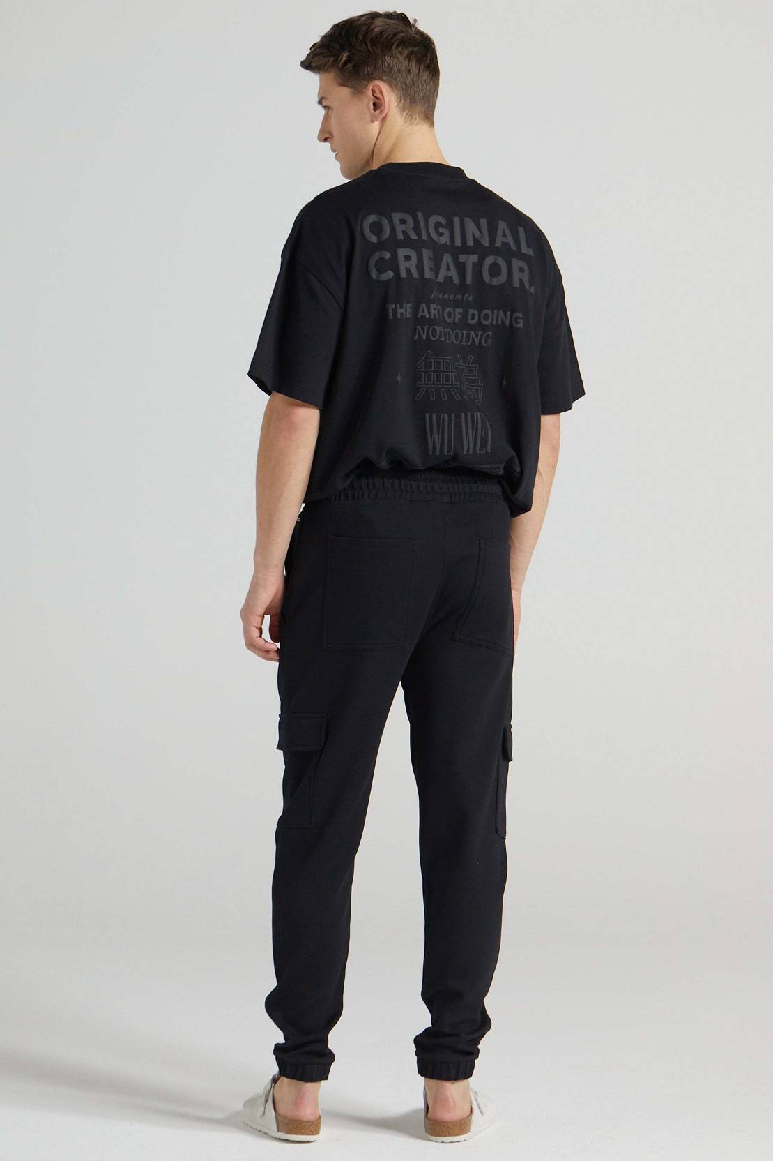 KOTTY  Men Solid Black Track Pants
