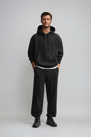 KOTTY  Men Solid Black Track Pants