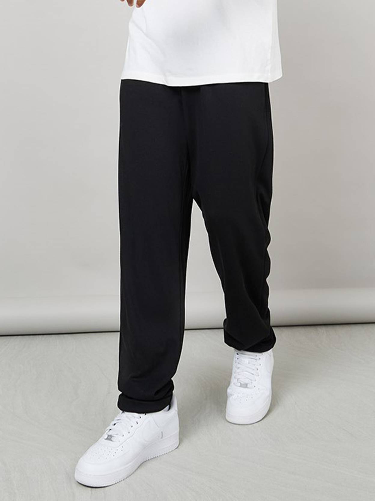 KOTTY  Men Solid Black Track Pants