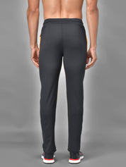 KOTTY  Men Solid Black, Yellow Track Pants