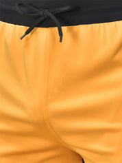 KOTTY  Men Solid Black, Yellow Track Pants