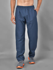 KOTTY  Men Solid Dark Blue Track Pants