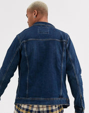 KOTTY Men Solid Denim Jacket