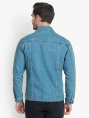 KOTTY Men Solid Denim Jacket