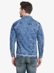 KOTTY Men Solid Denim Jacket