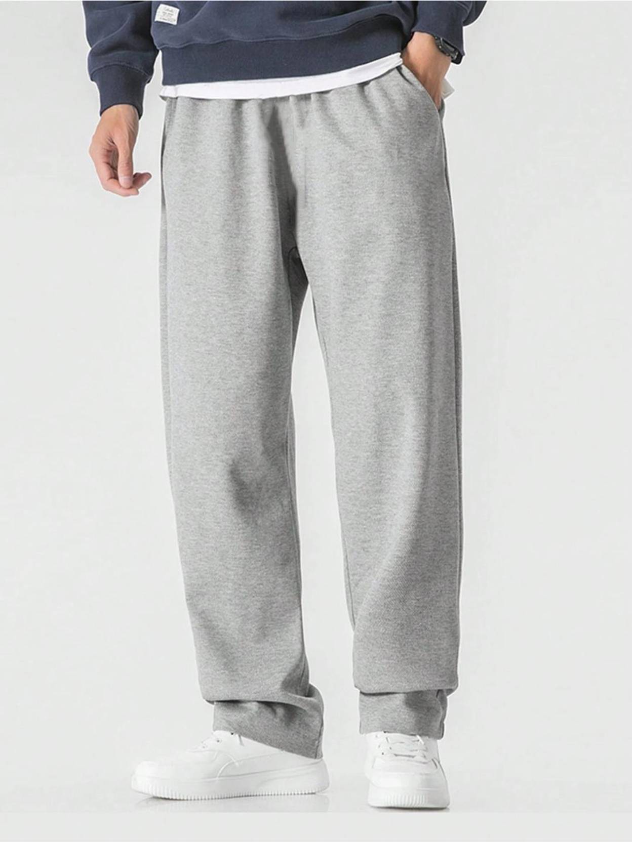 KOTTY  Men Solid Grey Track Pants