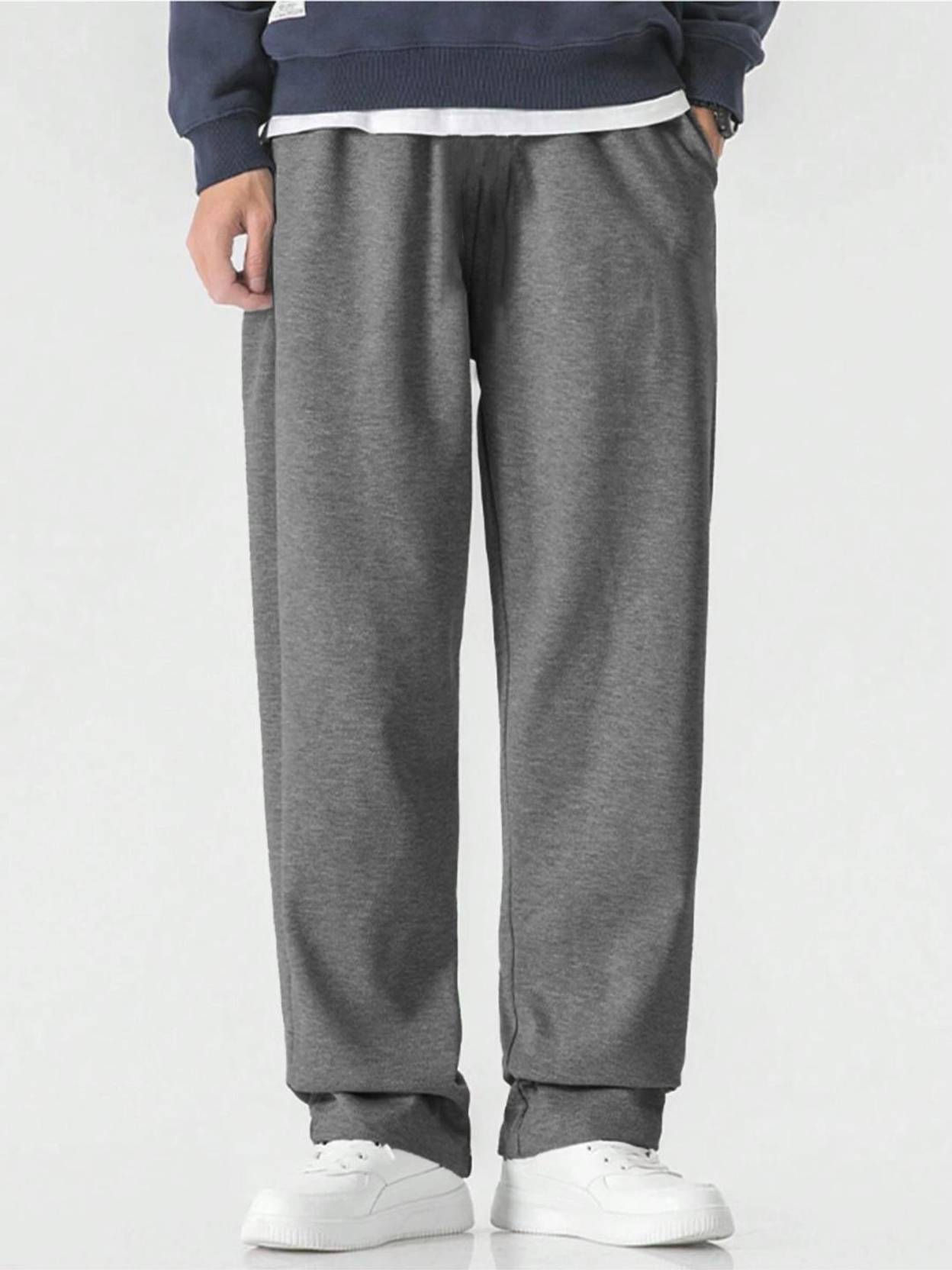 KOTTY  Men Solid Grey Track Pants