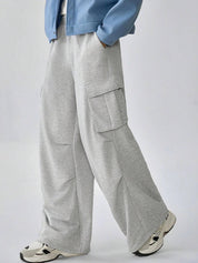 KOTTY  Men Solid Grey Track Pants