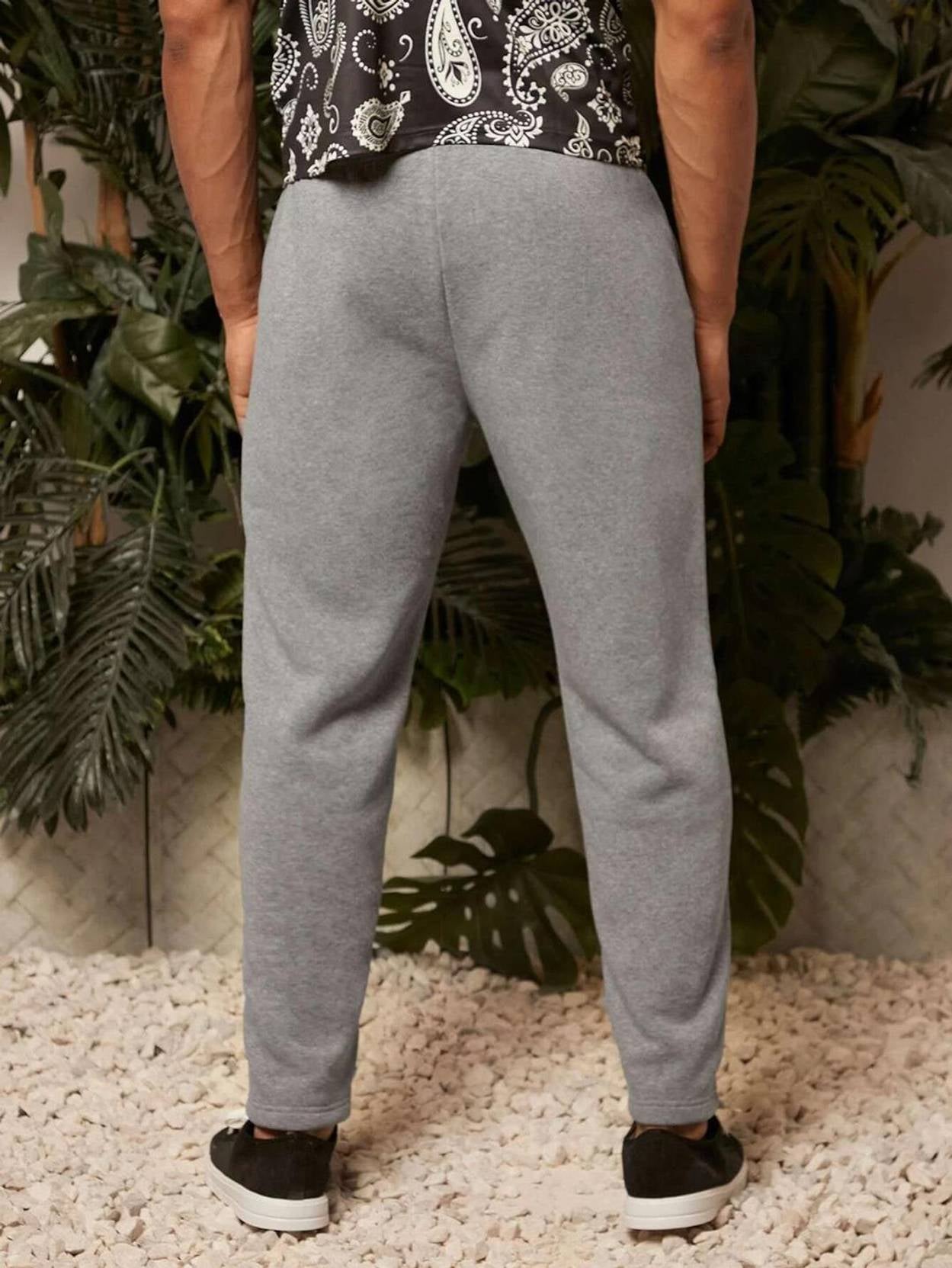 KOTTY  Men Solid Grey Track Pants