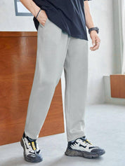KOTTY  Men Solid Grey Track Pants
