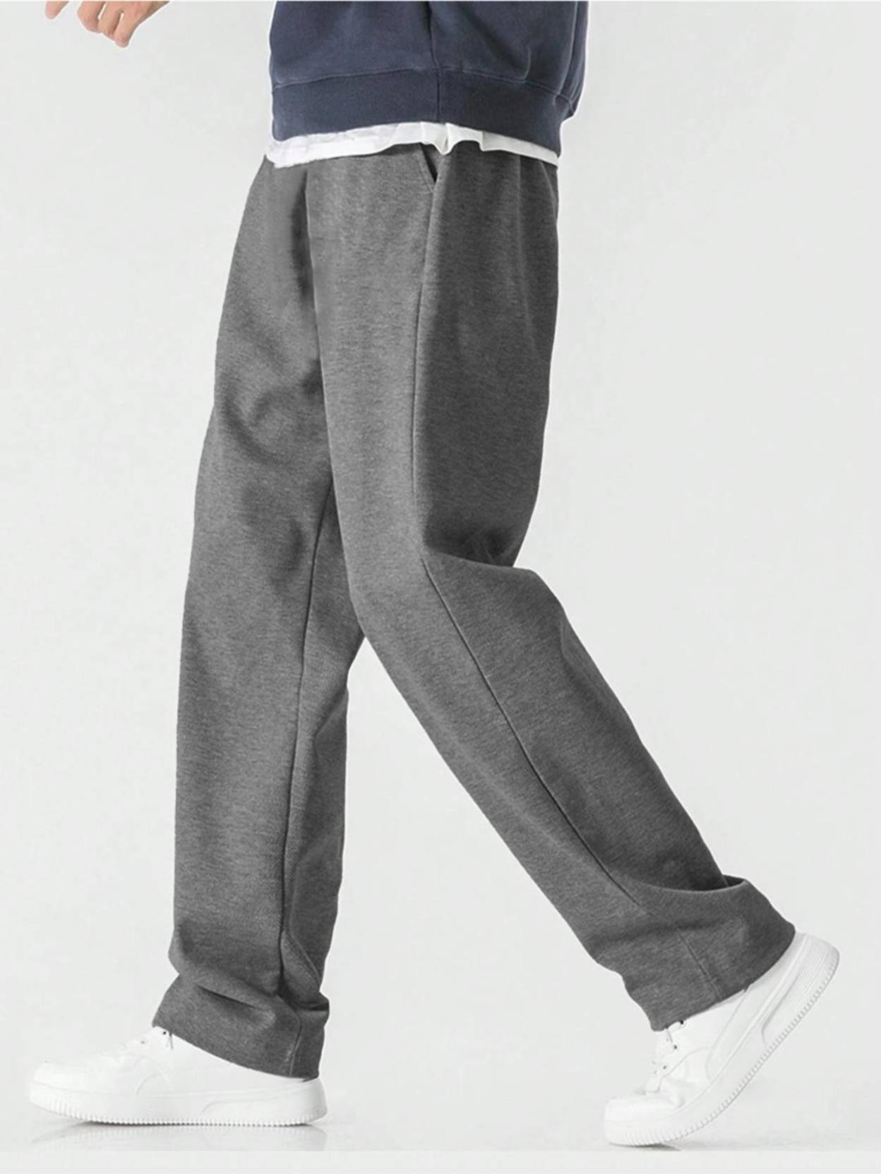 KOTTY  Men Solid Grey Track Pants