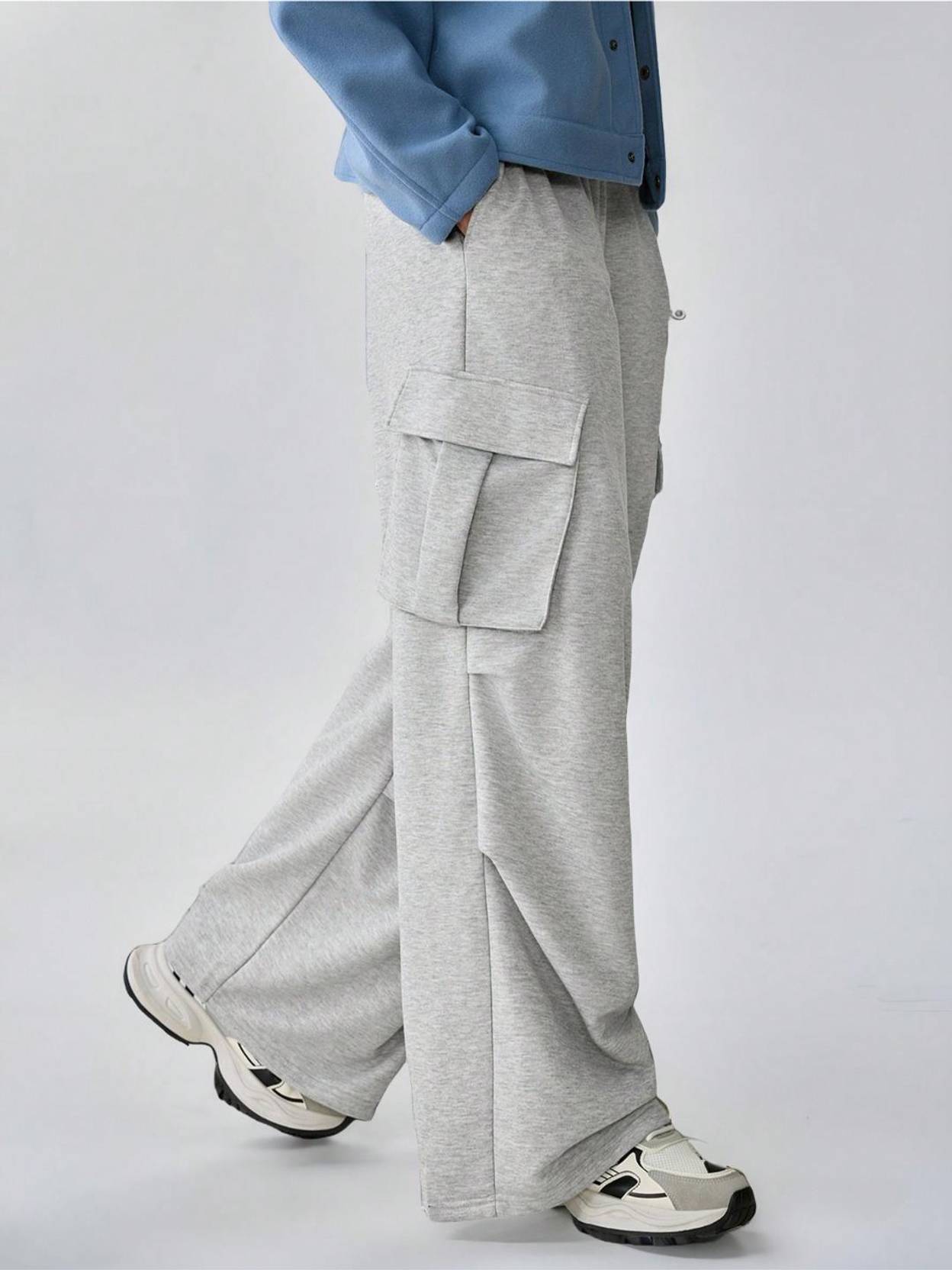 KOTTY  Men Solid Grey Track Pants
