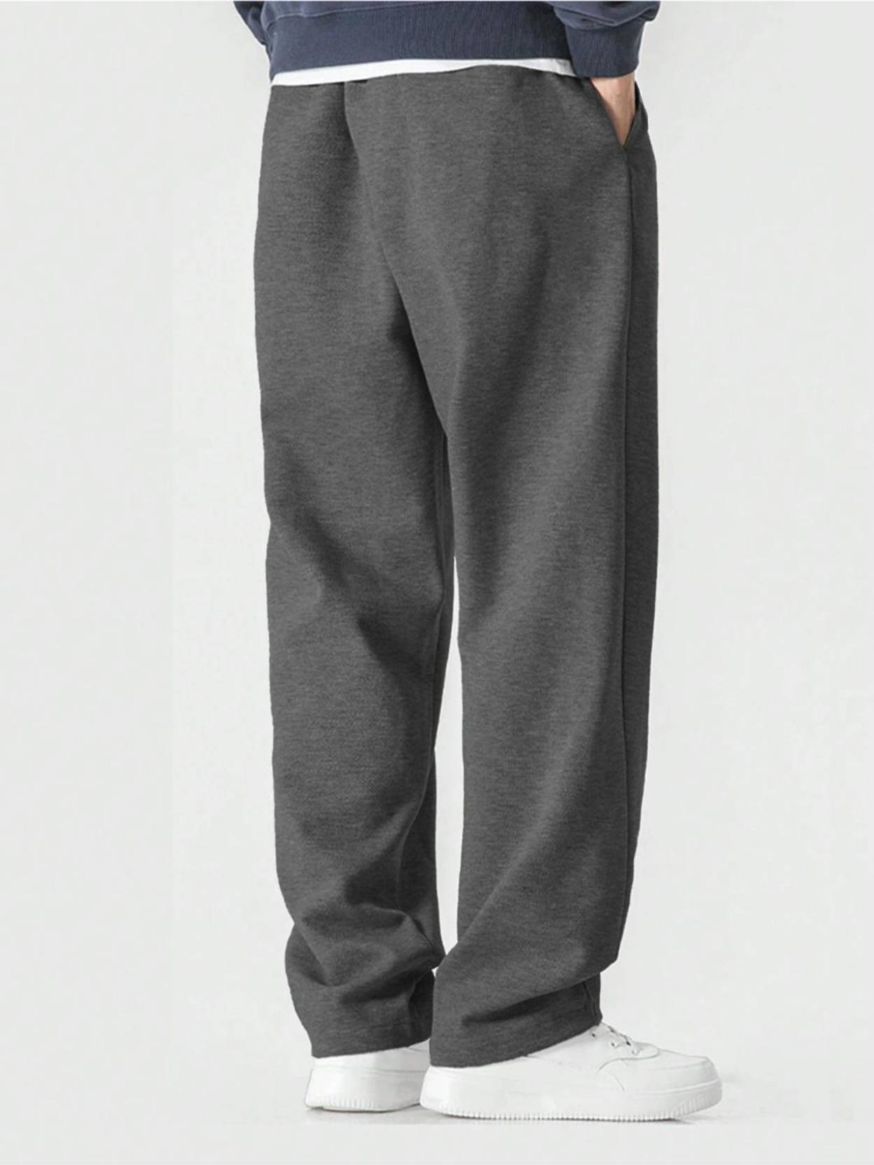 KOTTY  Men Solid Grey Track Pants