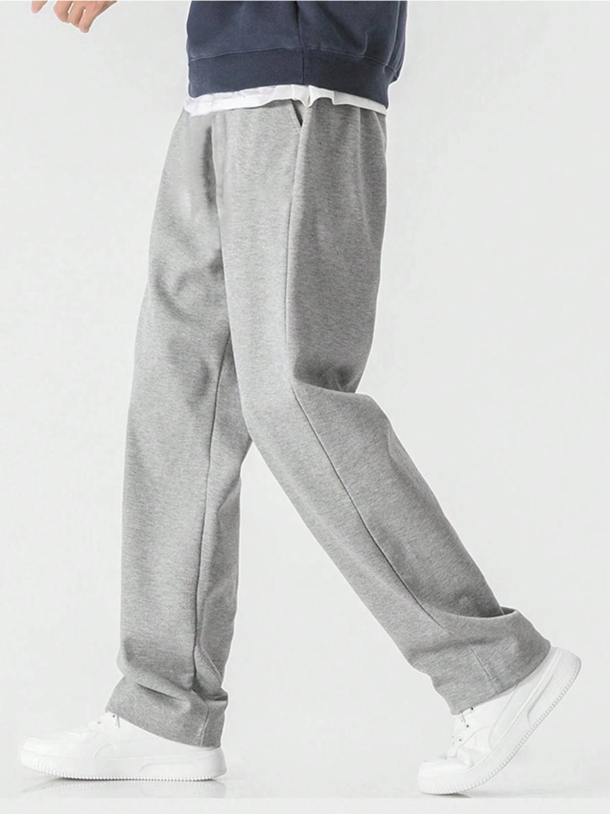KOTTY  Men Solid Grey Track Pants