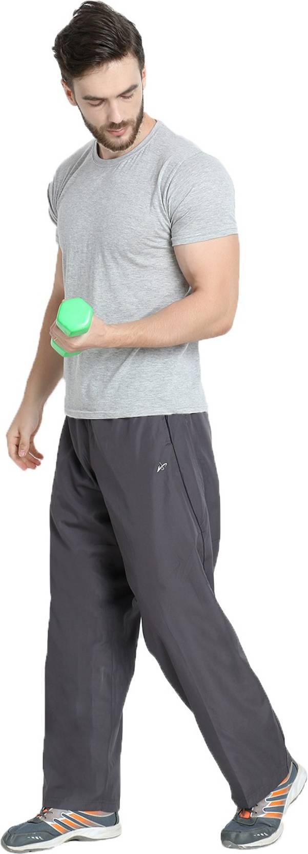 KOTTY  Men Solid Grey Track Pants