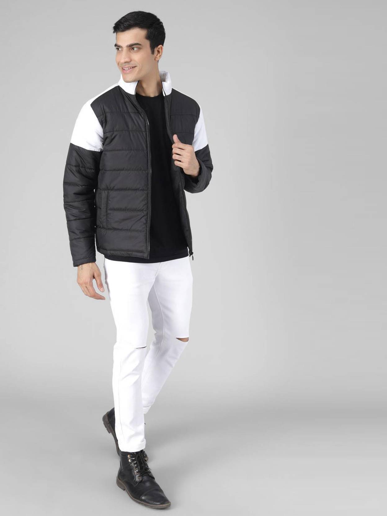 KOTTY  Men Solid Puffer Jacket