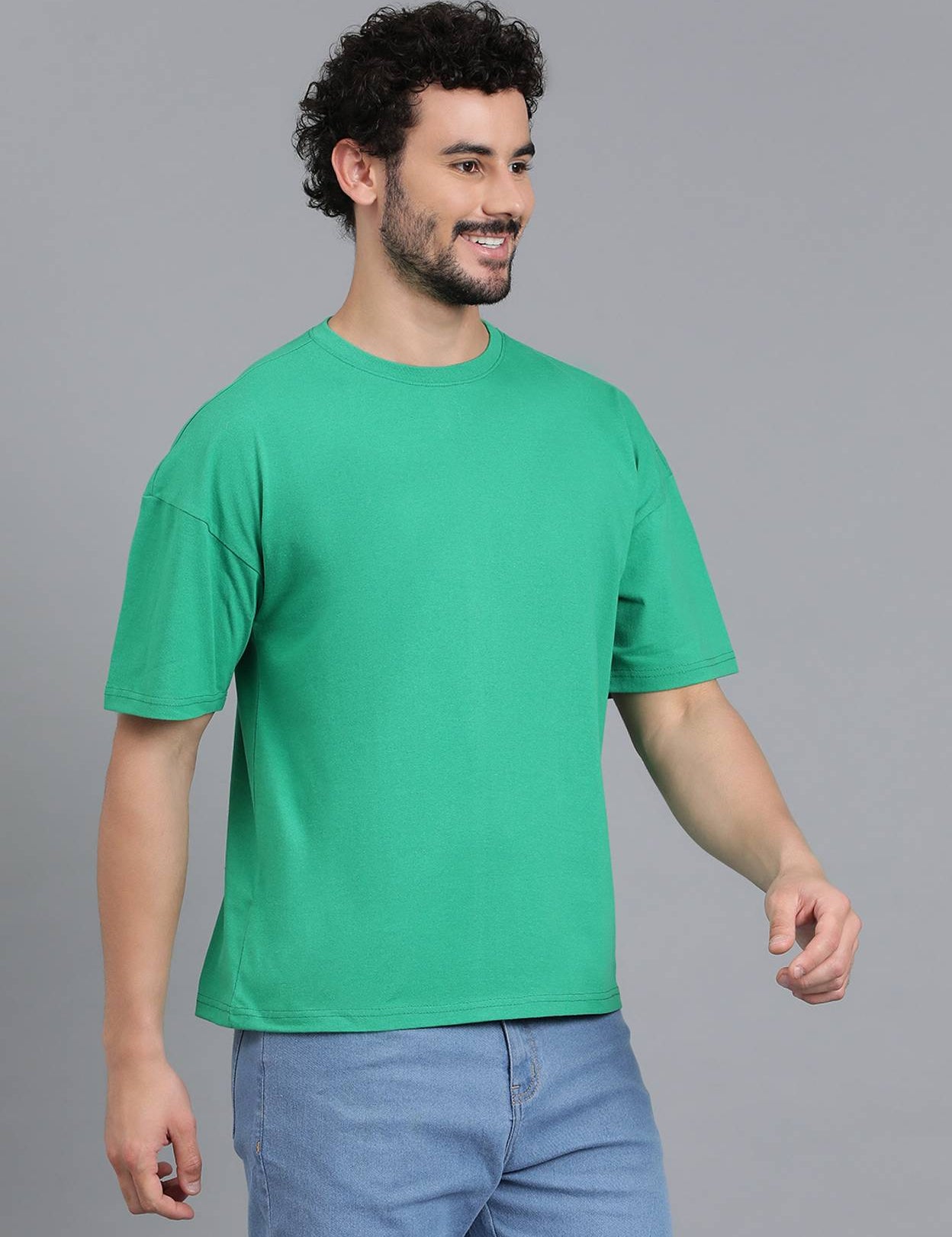 MenSolidRoundNeckCottonBlendGreenT-Shirt-0.jpg_1.jpg