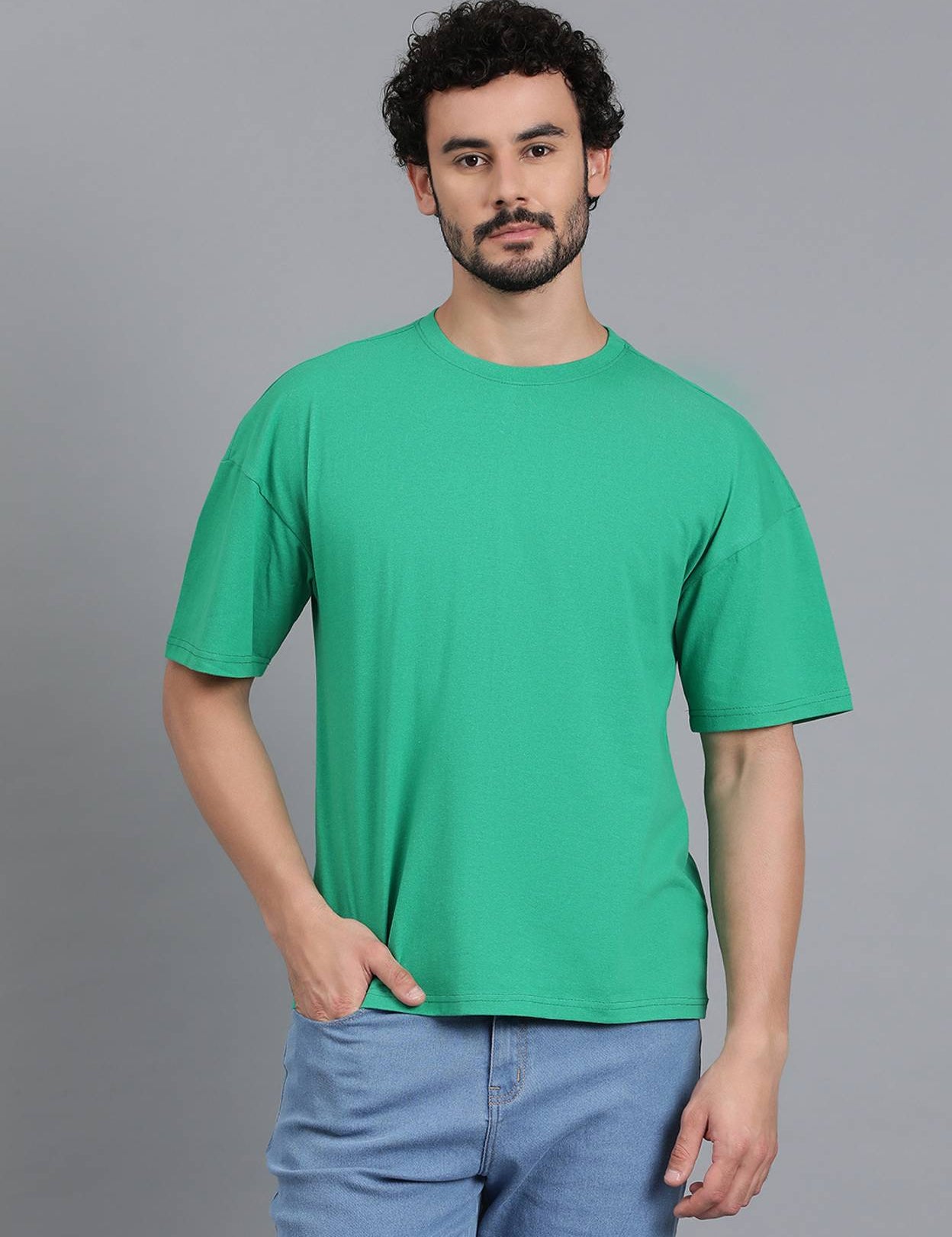 MenSolidRoundNeckCottonBlendGreenT-Shirt-3.jpg_1.jpg
