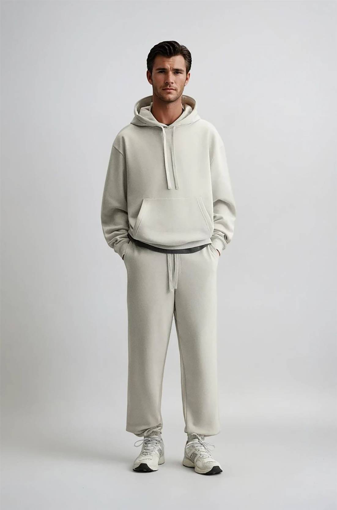 KOTTY  Men Solid White Track Pants