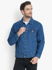 KOTTY Men Washed Denim Jacket