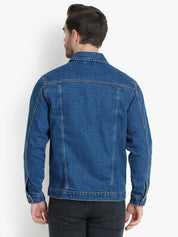 KOTTY Men Washed Denim Jacket