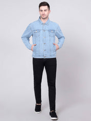 KOTTY Men Washed Denim Jacket