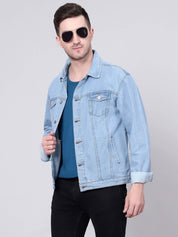 KOTTY Men Washed Denim Jacket
