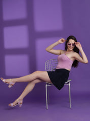 Kotty Women Solid Shoulder Straps Top