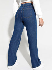 Kotty Women Straight Fit High-Rise Stretchable Jeans